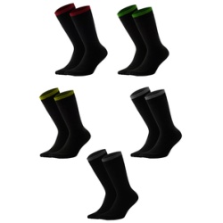 Socksmax İndirimli Erkek Pamuklu Soket Çorap 5 Çift - Siyah