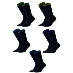 Socksmax İndirimli Erkek Pamuklu Soket Çorap 5 Çift - Lacivert